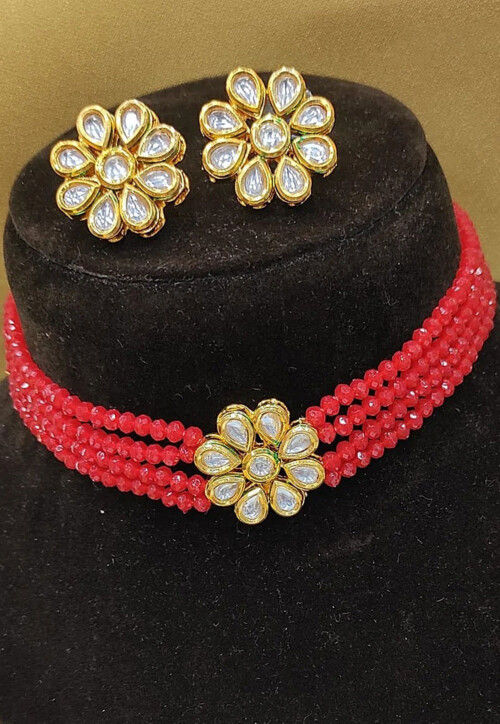 Kundan Choker Necklace Set