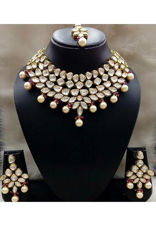 Kundan Choker Necklace Set