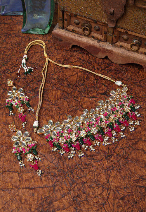 Kundan Choker Necklace Set