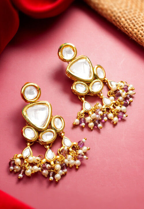 Buy kundan earrings online outlet