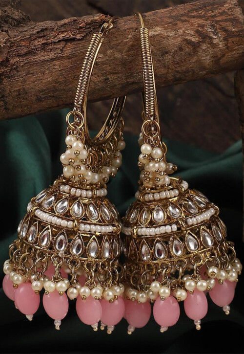Buy Kundan Jhumka Style Earrings Online JNV6250 Utsav Fashion