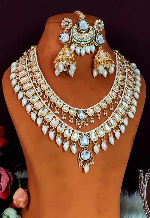 Kundan Layered Necklace Set