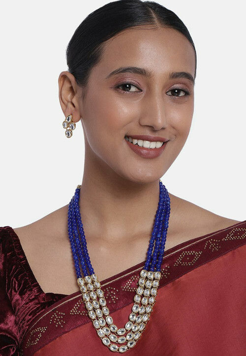 Hyderabad Pearl Necklace with Earrings - Native Things