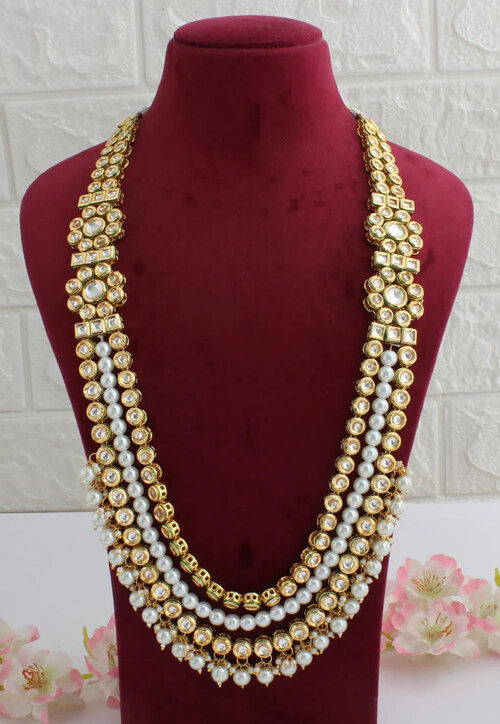 Kundan Long Layered Necklace