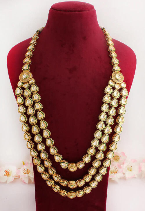 Kundan Long Layered Necklace