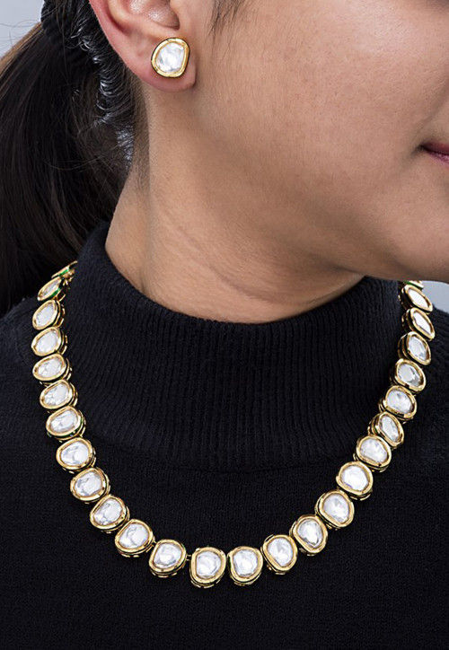 Big kundan necklace hotsell
