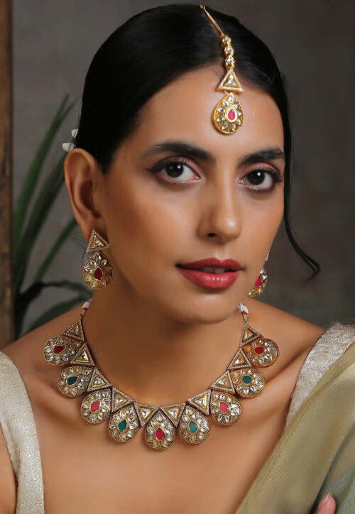 Kundan Necklace Set JVD2327