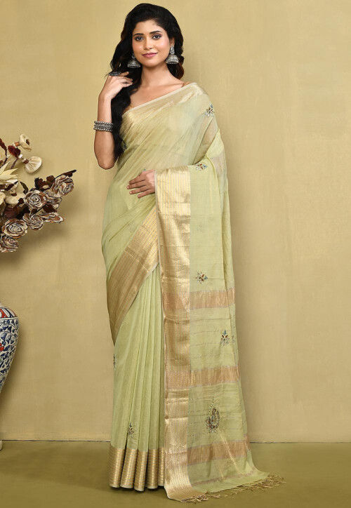 NOUDEE 6.3 m (with blouse piece) Handloom Maheshwari Tissue Sarees at Rs  2500 in Sriperumbudur