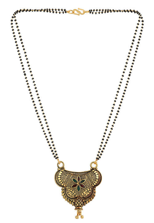 Meenakari Oxidised Mangalsutra