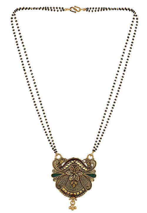 Meenakari Oxidised Mangalsutra