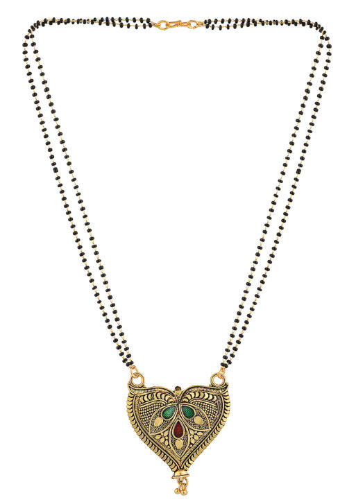 Meenakari Oxidised Mangalsutra