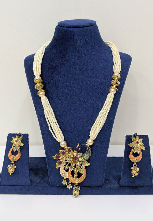 Mint Meenakari Necklace Set