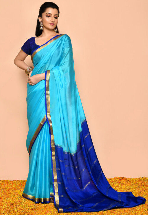 Orange Color Plain Mysore Silk Saree with Golden Grand Pallu. | Mysore silk  saree, Saree, Indian sarees