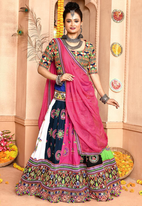 Navratri Special Cotton Lehenga in Multicolor