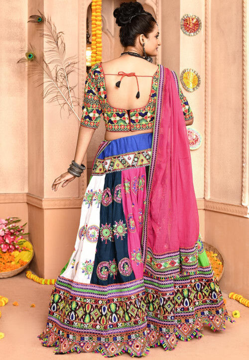 Navratri Special Cotton Lehenga in Multicolor