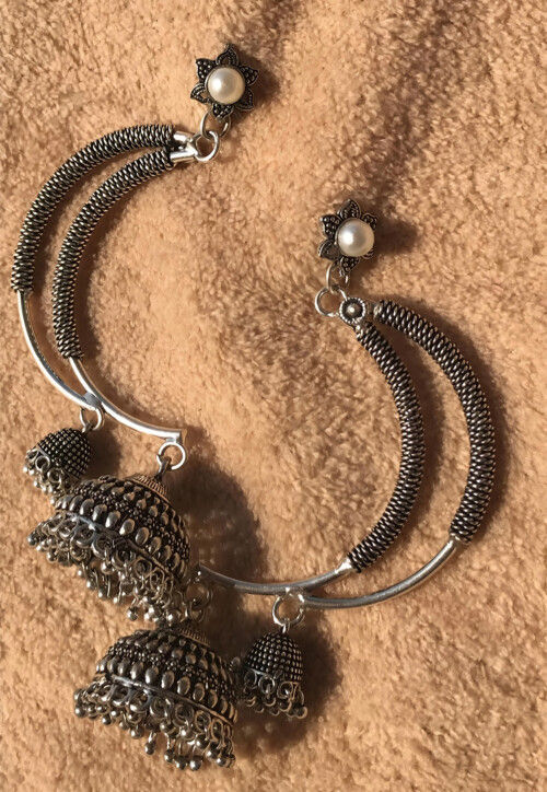 Oxidised Jhumka Style Earring