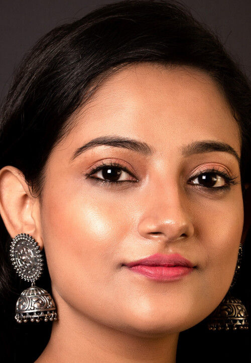 Oxidised Jhumka Style Earrings