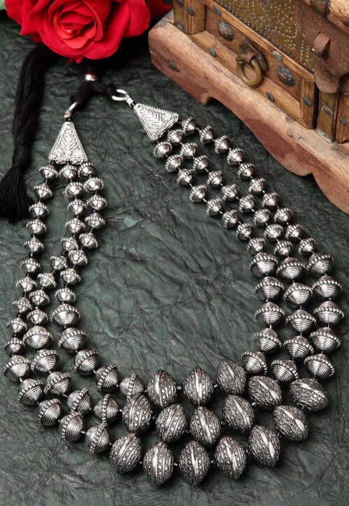 Oxidised Layered Necklace