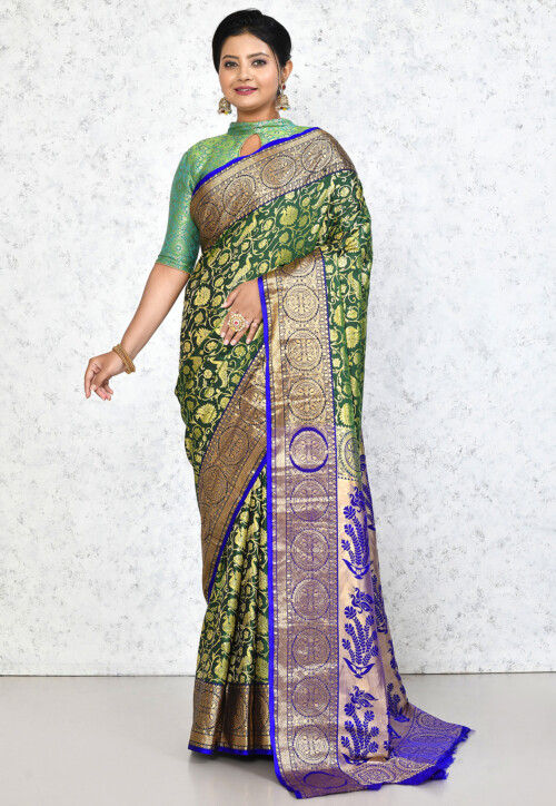 Paithani saree | Traditional bridal paithani sarees online from weavers |  TKPH00042