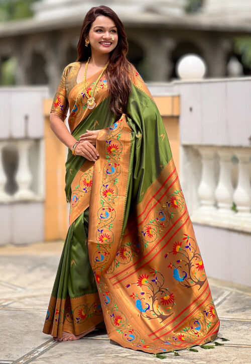 Paithani Saree in Green