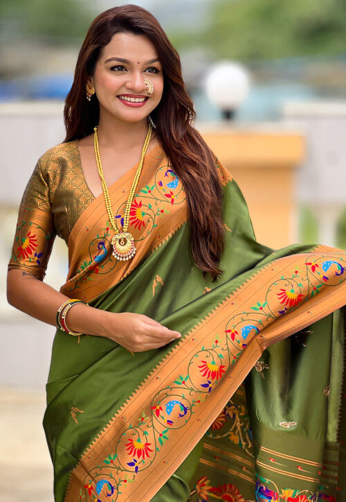 Paithani Saree in Green