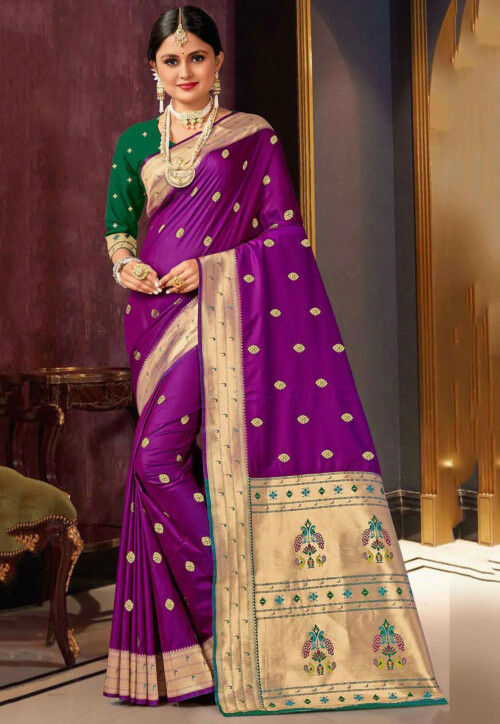 Paithani Saree in Purple