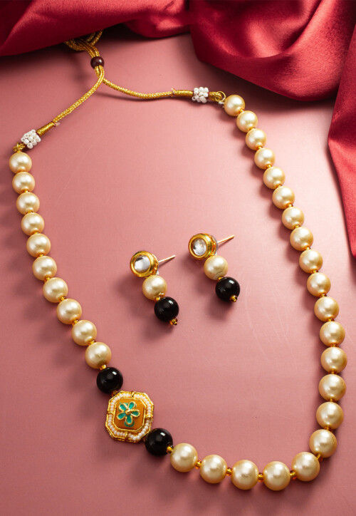 Buy Pearl Necklace Set Online JPM6981 Utsav Fashion