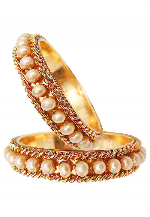 Pearl bangles online new arrivals