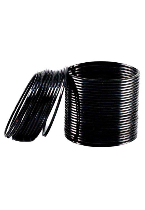 Plain black bangles hotsell