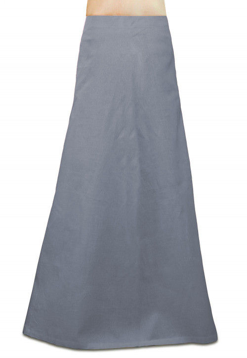 Plain Cotton Petticoat in Grey : UUX521