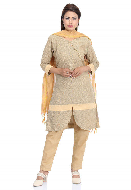 Plain cotton suit shop
