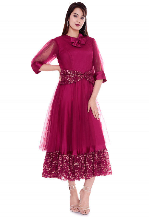 Women's Stylish Cotton Printed Half Sleeve Long Anarkali Gown Dress