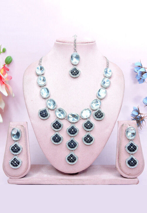 Polki Studded Necklace Set