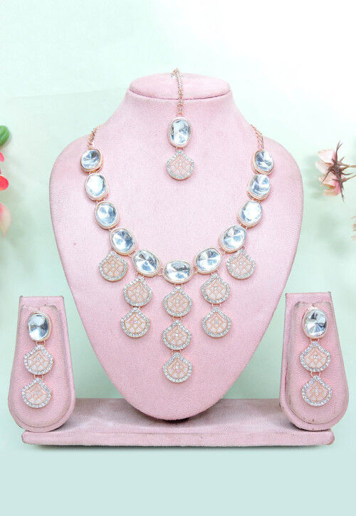 Polki Studded Necklace Set