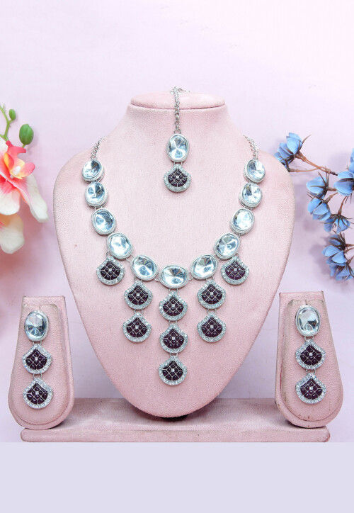 Polki Studded Necklace Set