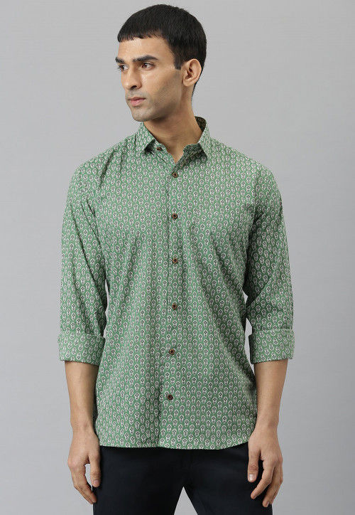 Dusty green shirt shop