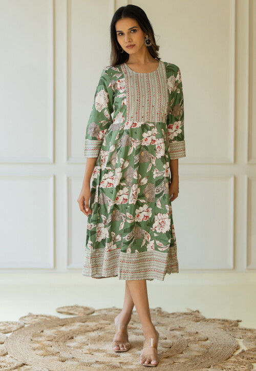 Cotton anarkali kurta online online