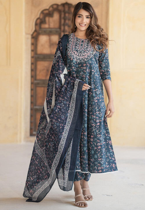 Cotton anarkali online discount