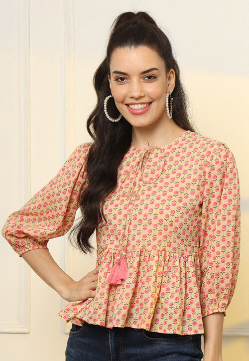 Cotton peplum shop