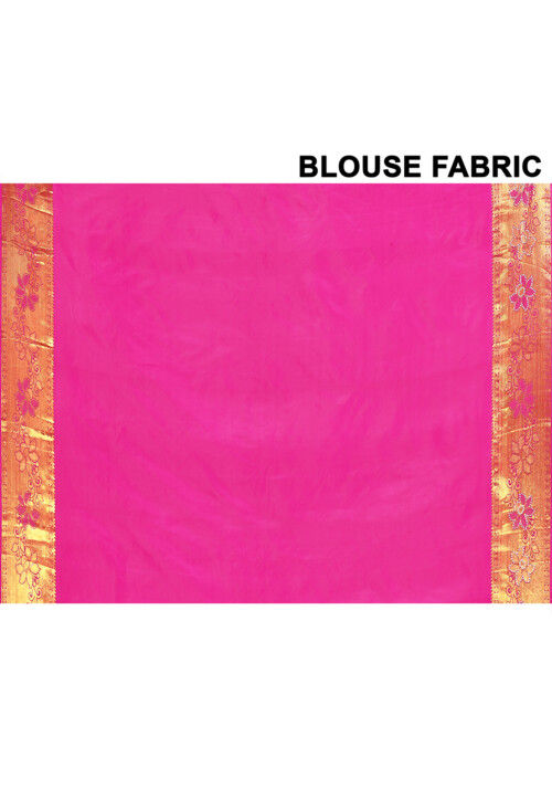 Kanchipuram Silk Embellished Saree in Pink