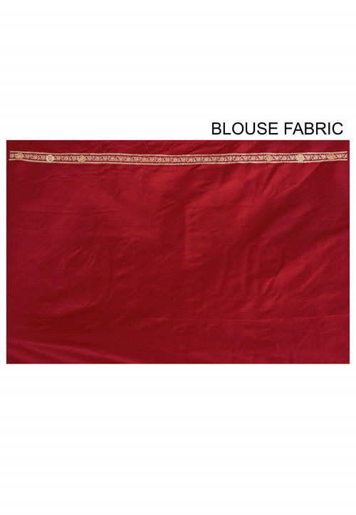  Banarasi Silk Handloom Saree in Maroon