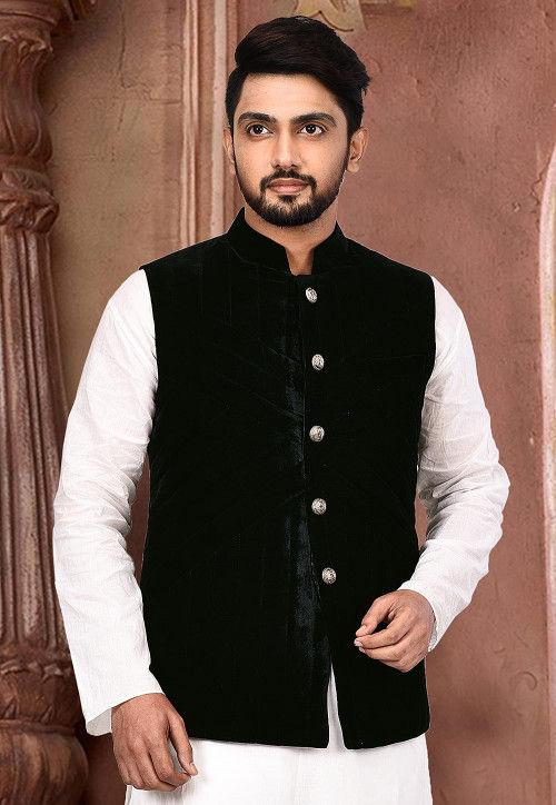 Buy badoliyasons Black Nehru Jacket for Men's Formal Wear (36) at Amazon.in