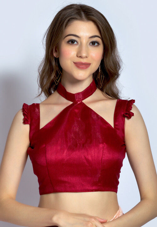 Sequined Art Silk Saree in Pink Ombre sarees