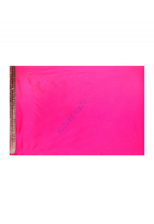 Patch Border Georgette Saree in Orange 