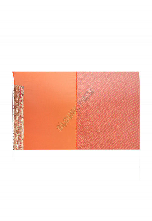Half N Half Georgette Saree in Orange