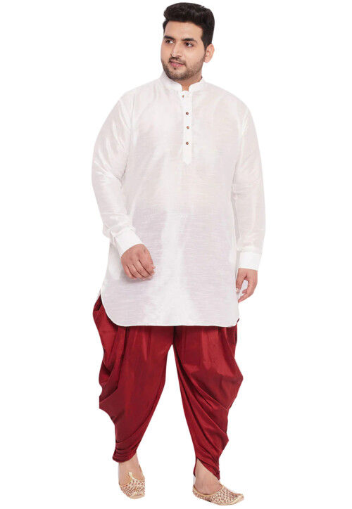 Silk dhoti kurta set on sale