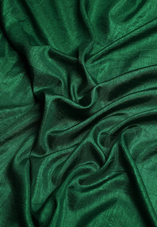 Buy Solid Color Art Silk Saree in Dark Green Online : SXTA4124 - Utsav ...