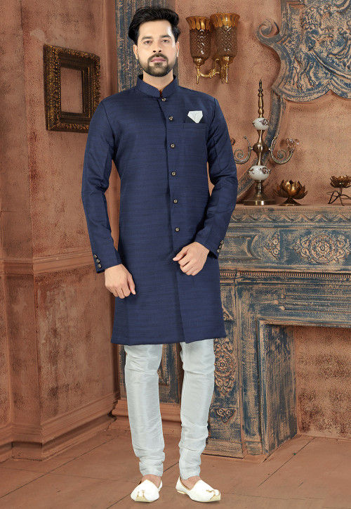 Plain sherwani store
