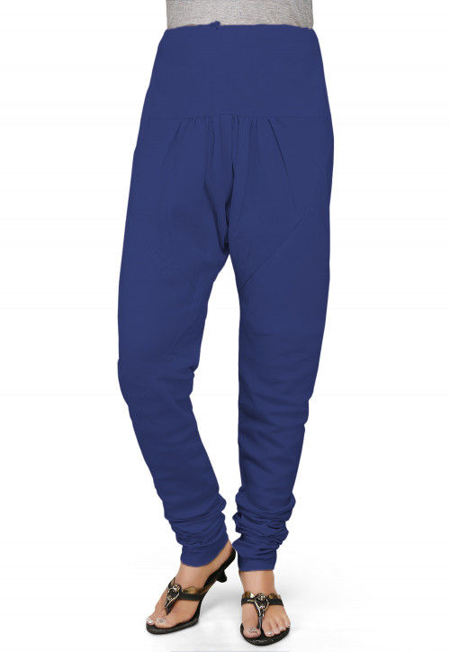 Shop Pants and Pajamas Women Baby Pink Cotton Block print Full Length  Churidar for Women Online 39575800