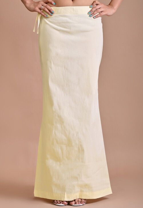 Solid Color Cotton Lycra Shapewear in Cream : UUB1071